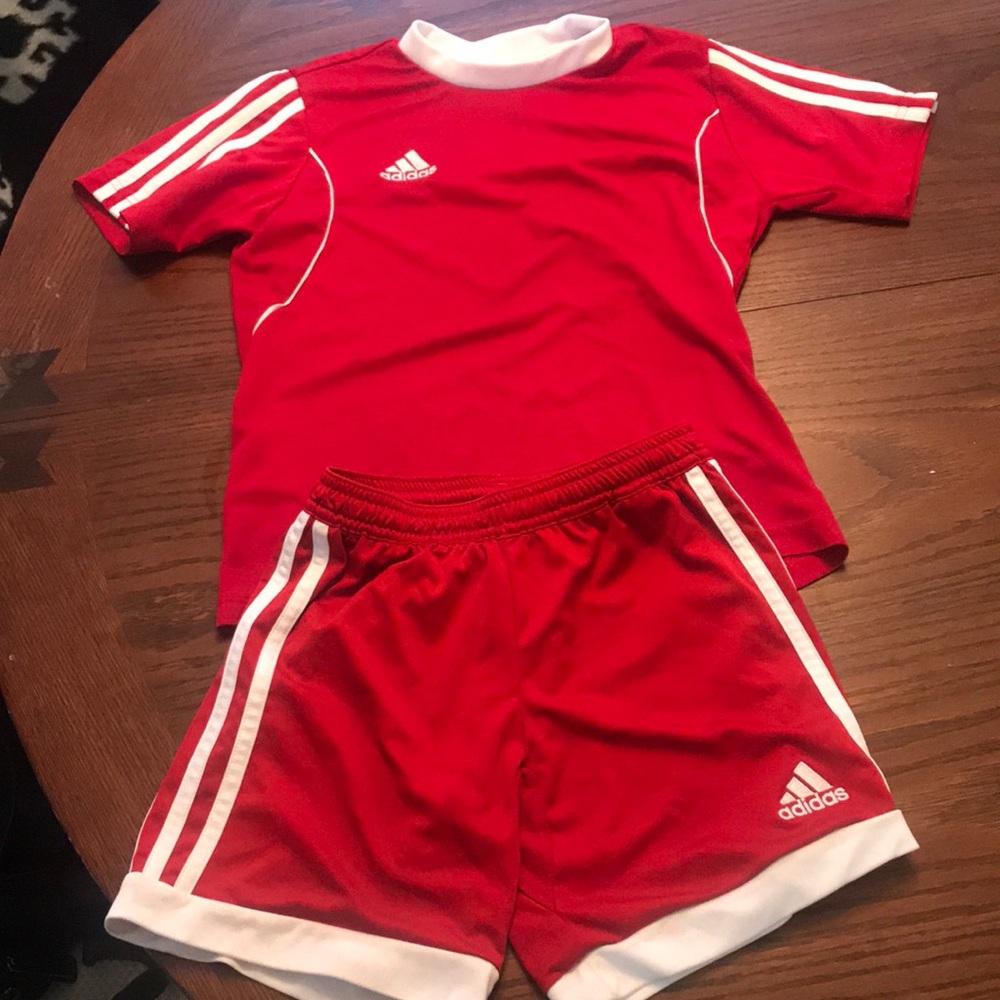 Adidas outfit.